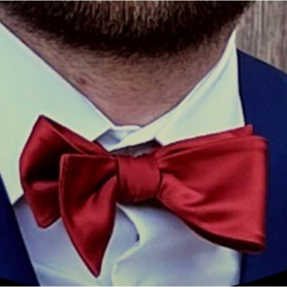 Rust Red Bow Tie